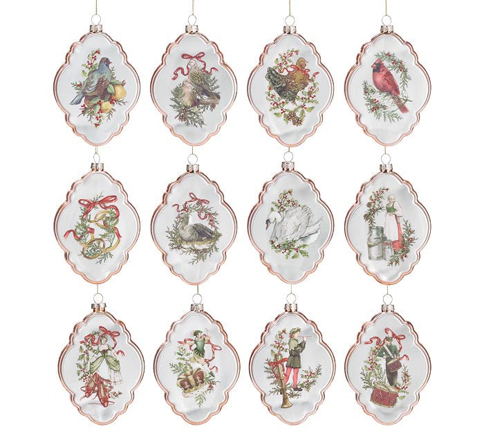 12 Days of Christmas Ornament Set