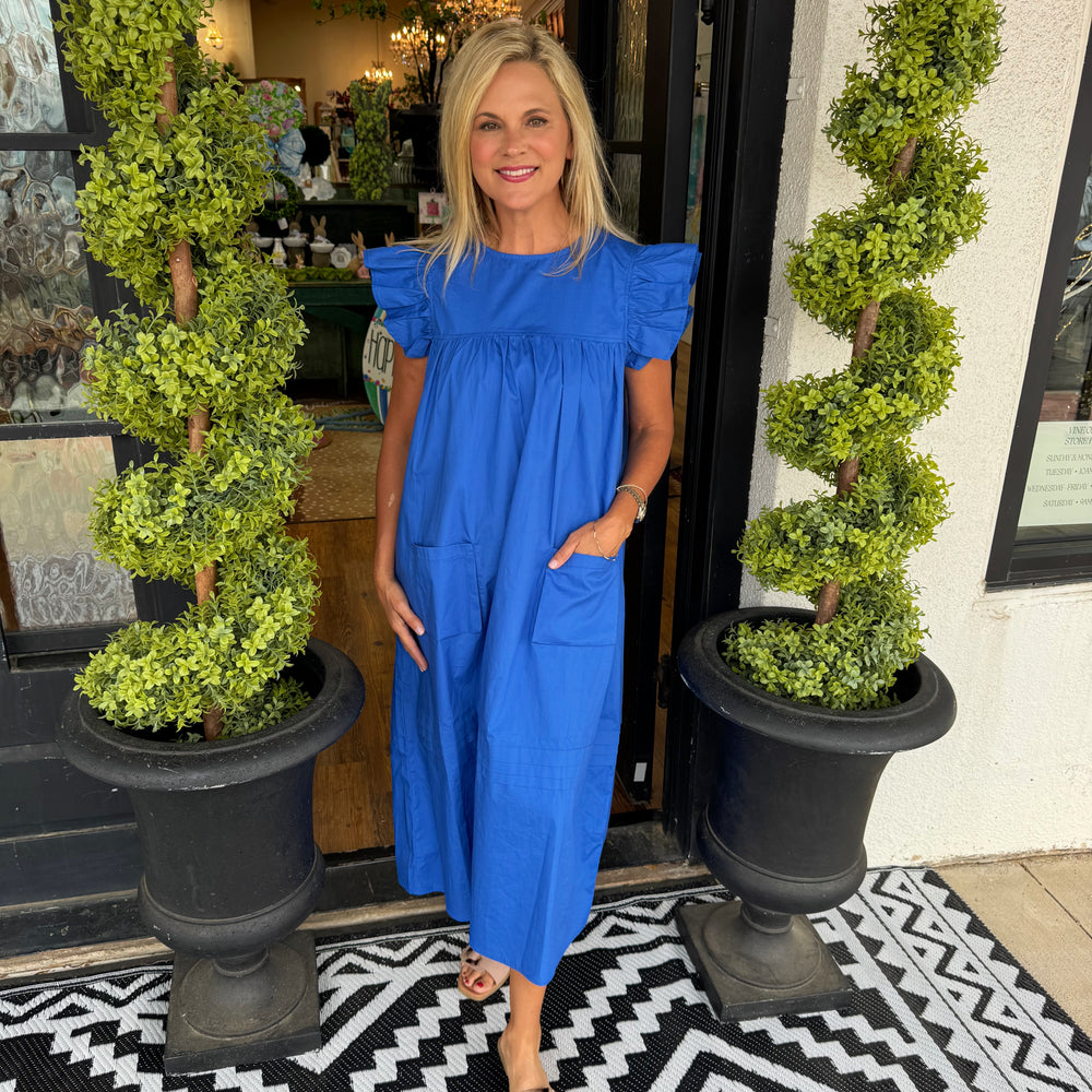 jodifl blue dress Chambray Blue Washed Dress by Jodifl – Flint Gypsies