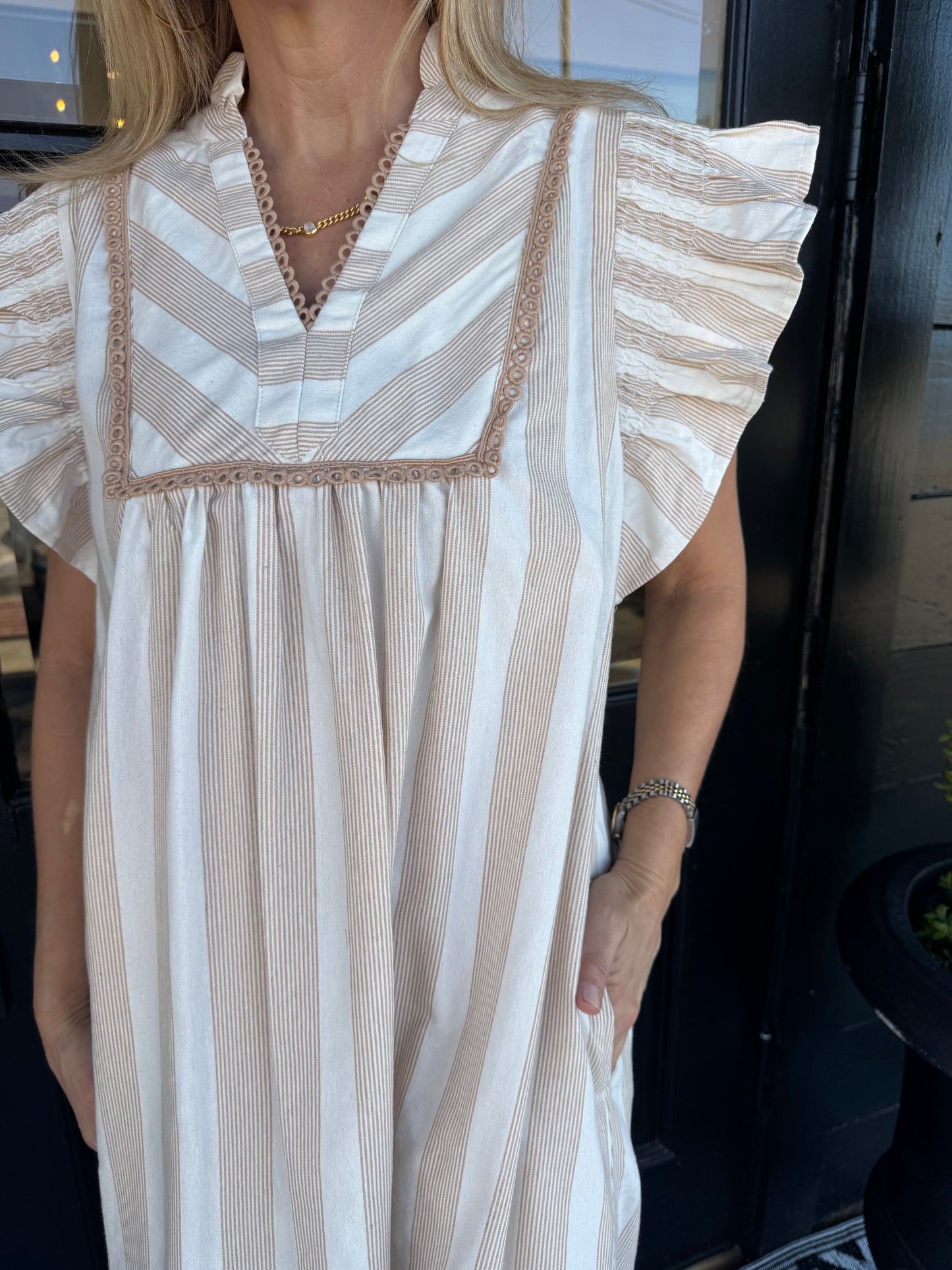 Shannon Dress - Taupe