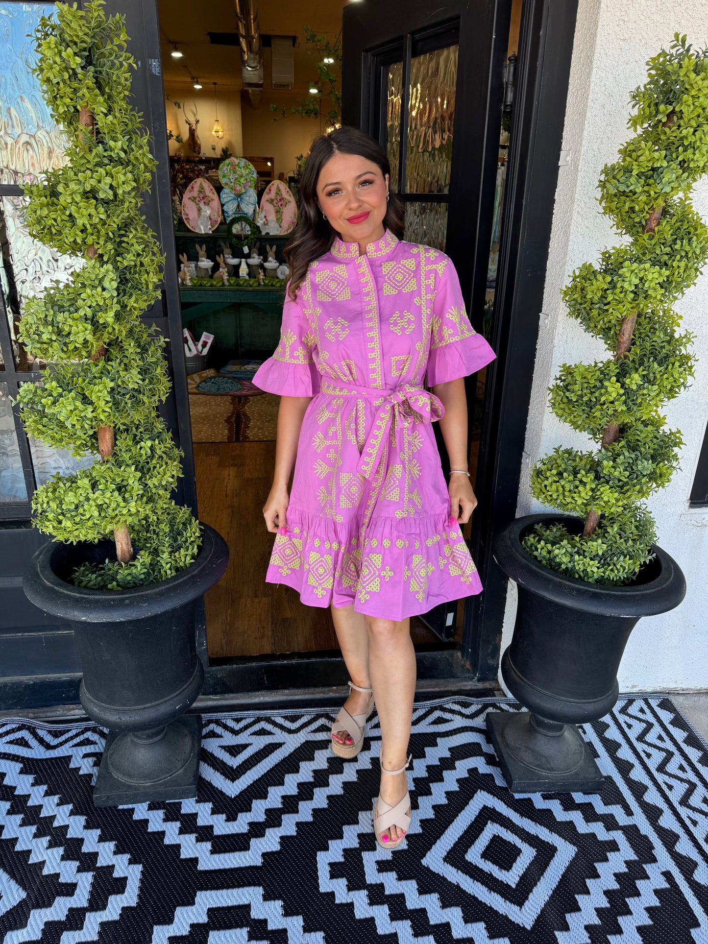 Uncle Frank Cross Stitched Dress