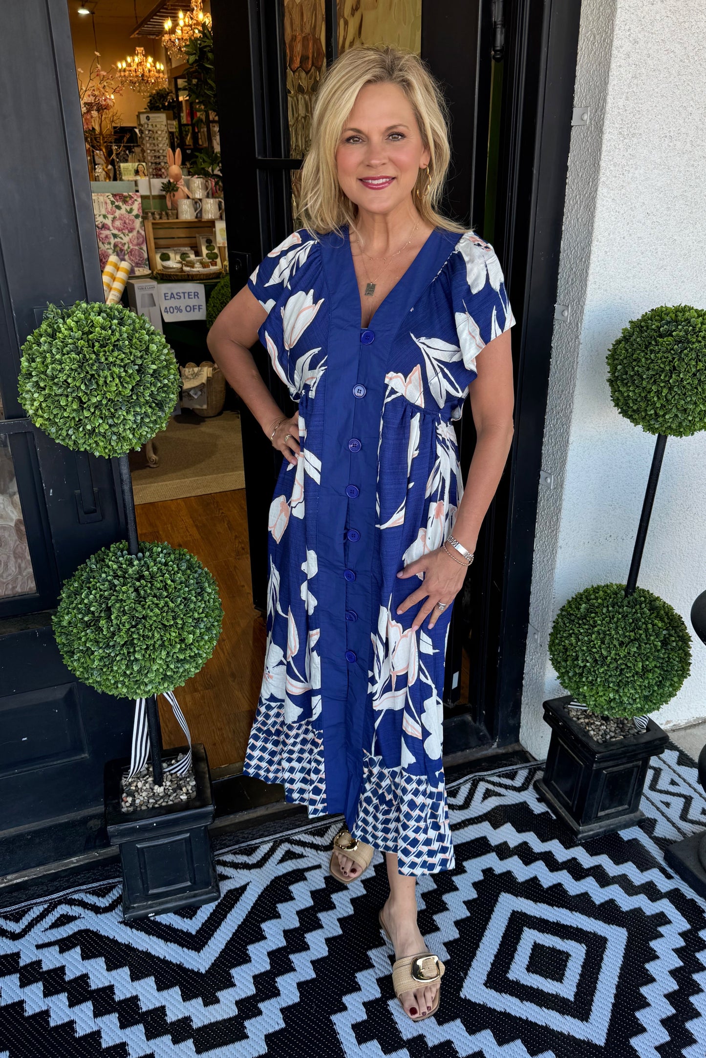 Kimberly Dress- Navy