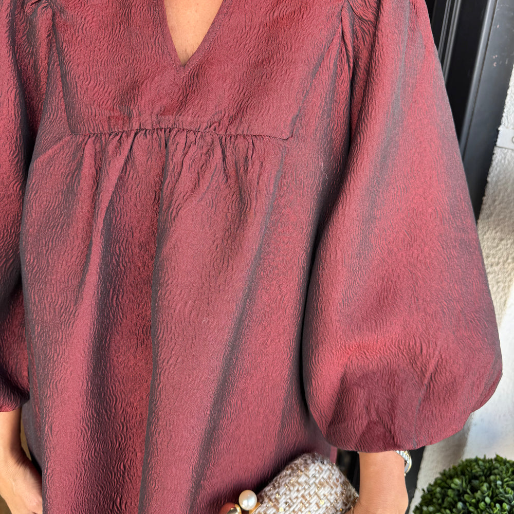 Katrina Dress - Burgundy