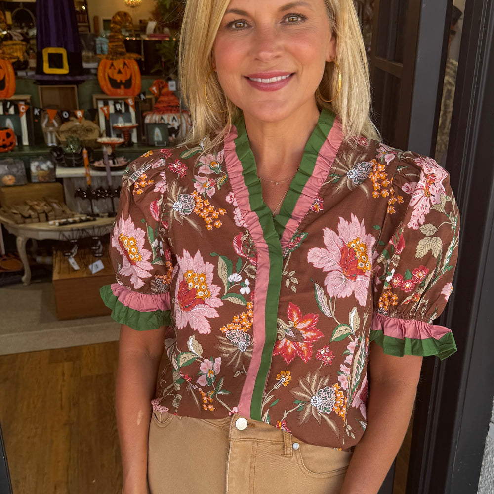 Christine Top - Brown