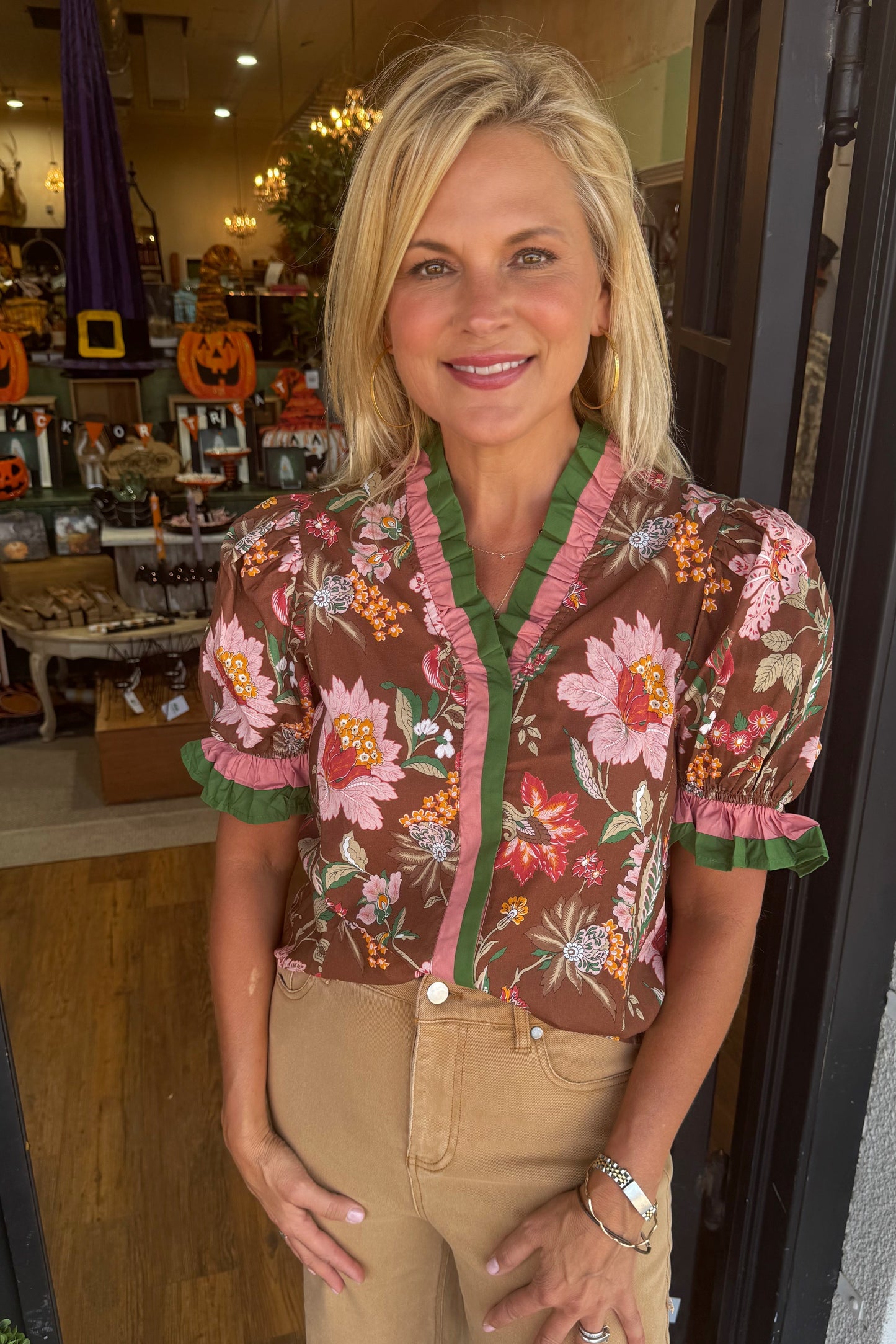Christine Top - Brown