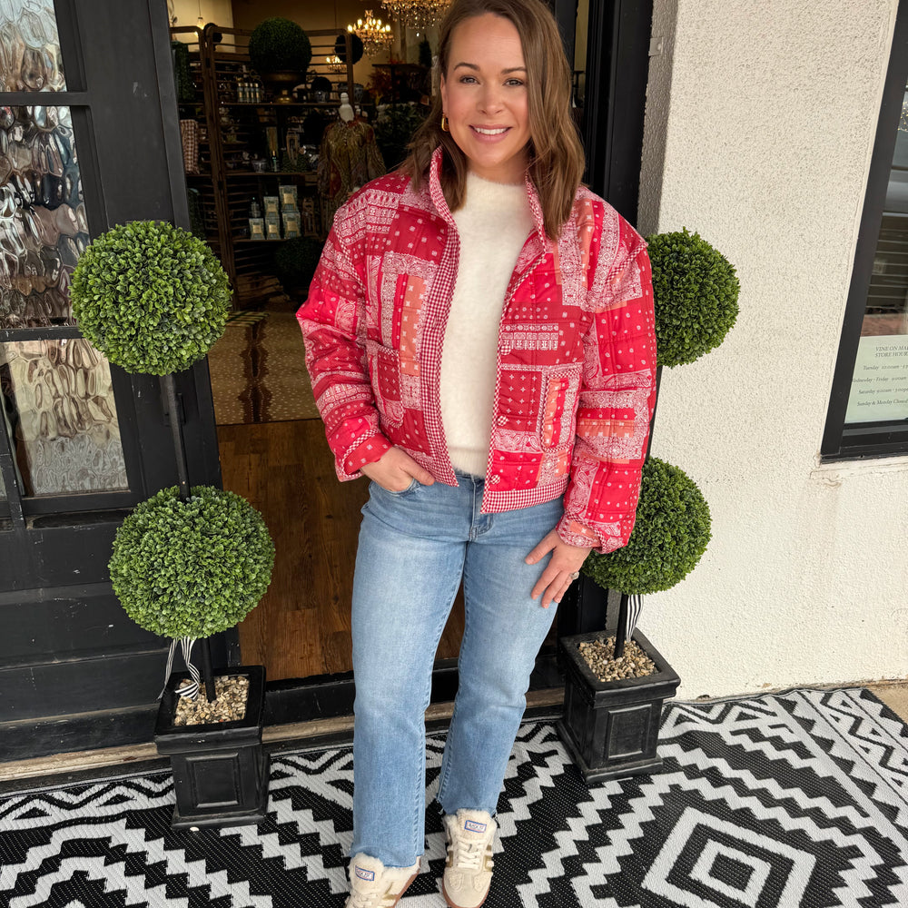 Lior Jacket - Red Bandana