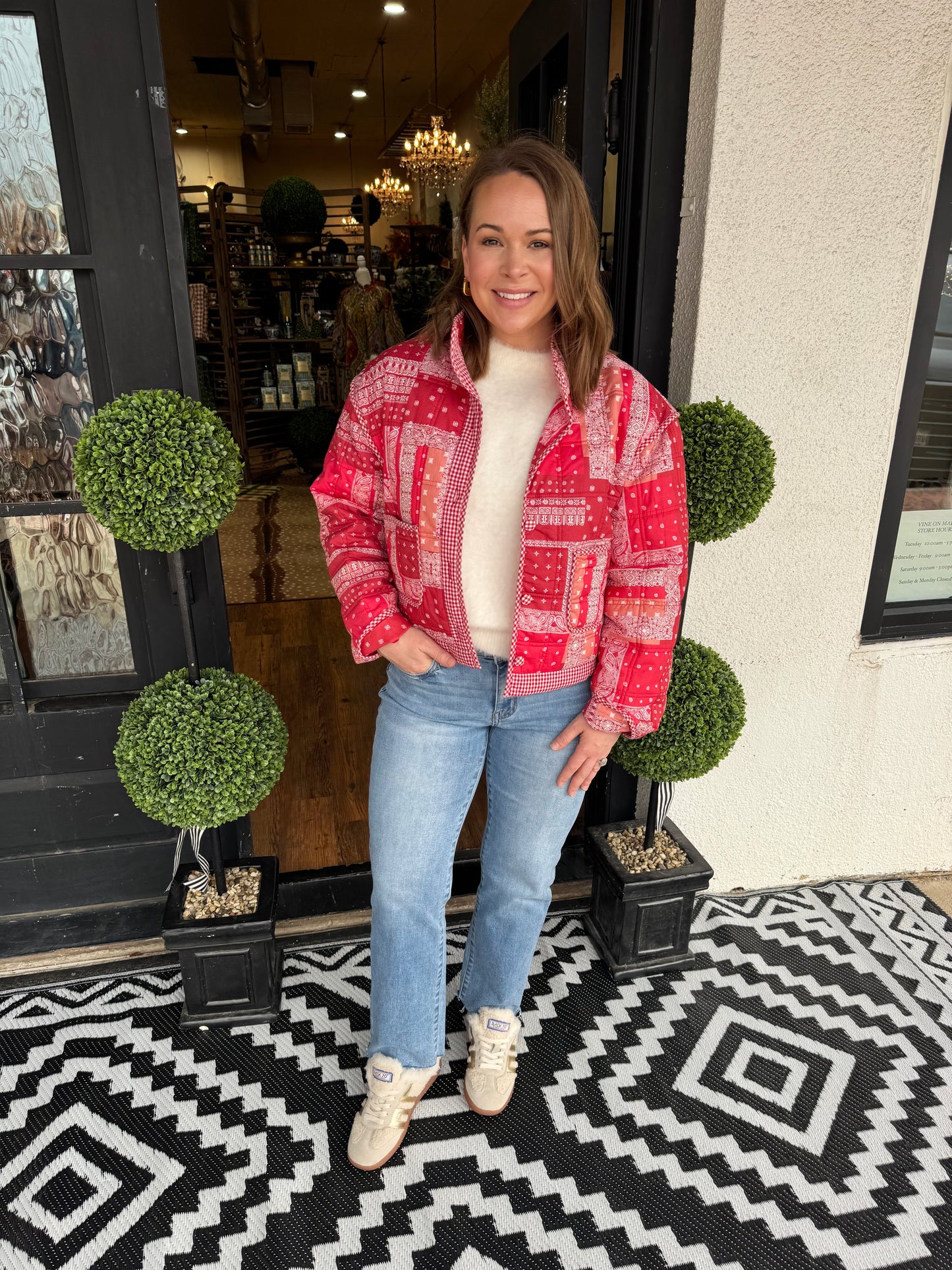 Lior Jacket - Red Bandana