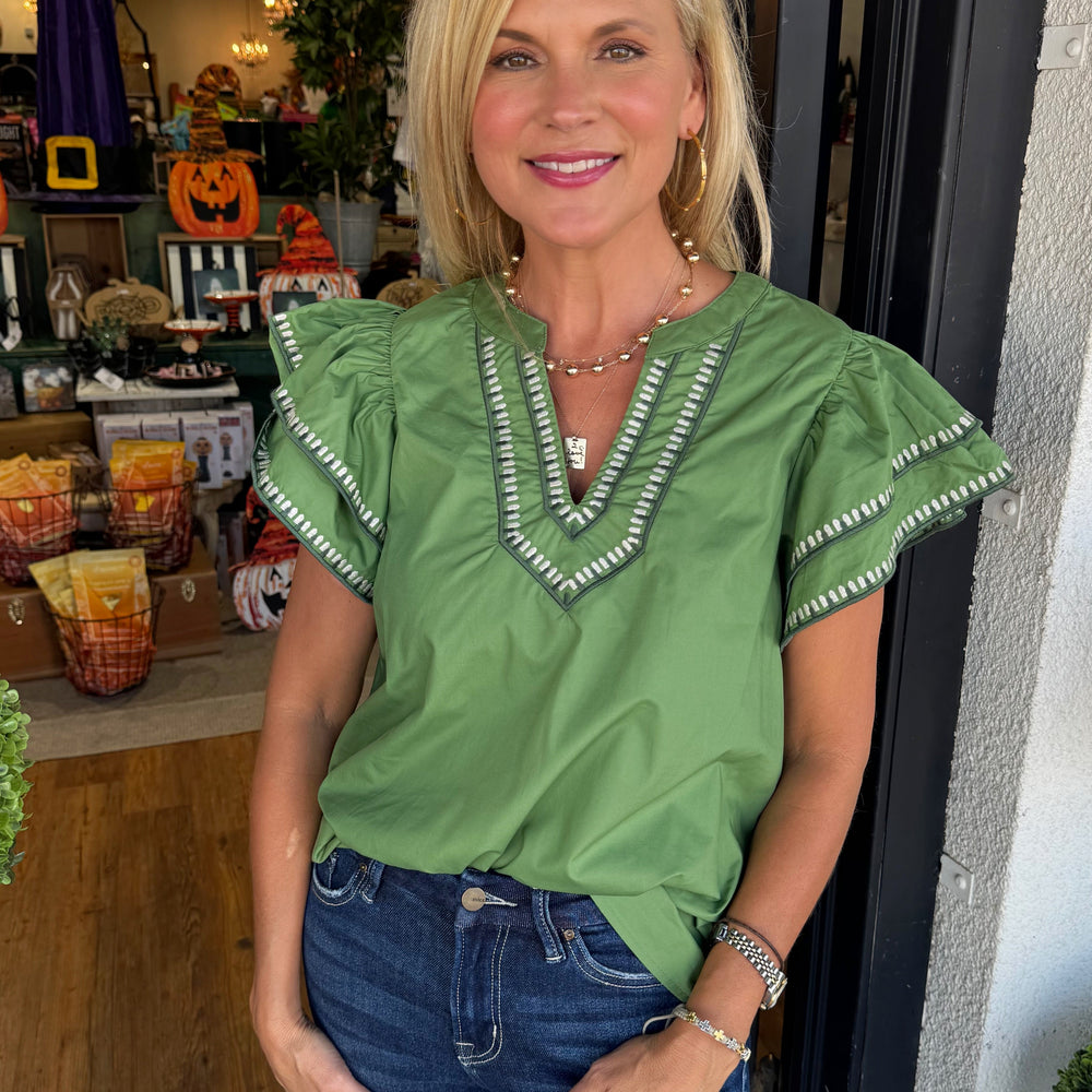 Eloise Top - Olive