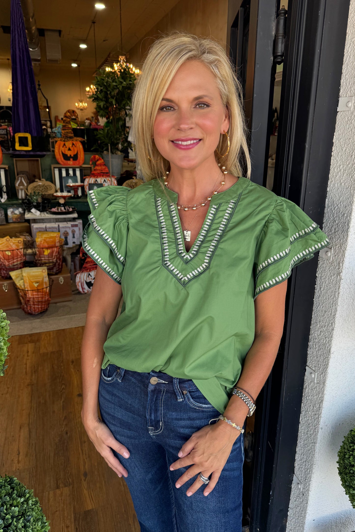 Eloise Top - Olive