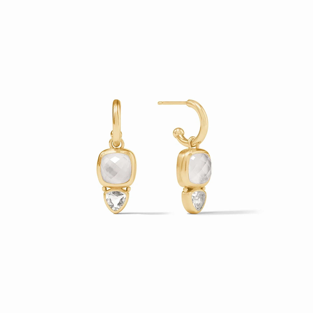 Aquitaine Duo Hoop & Charm Earring - Gold