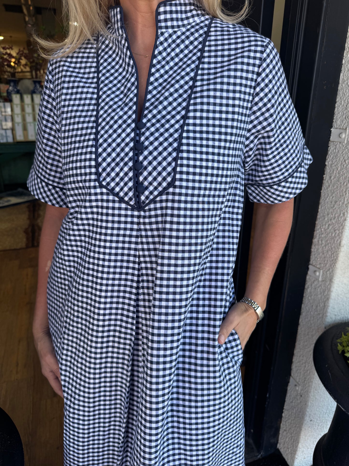 Vivianne Dress - Navy