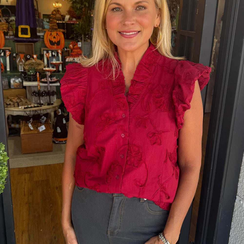 Kaylee Top - Maroon
