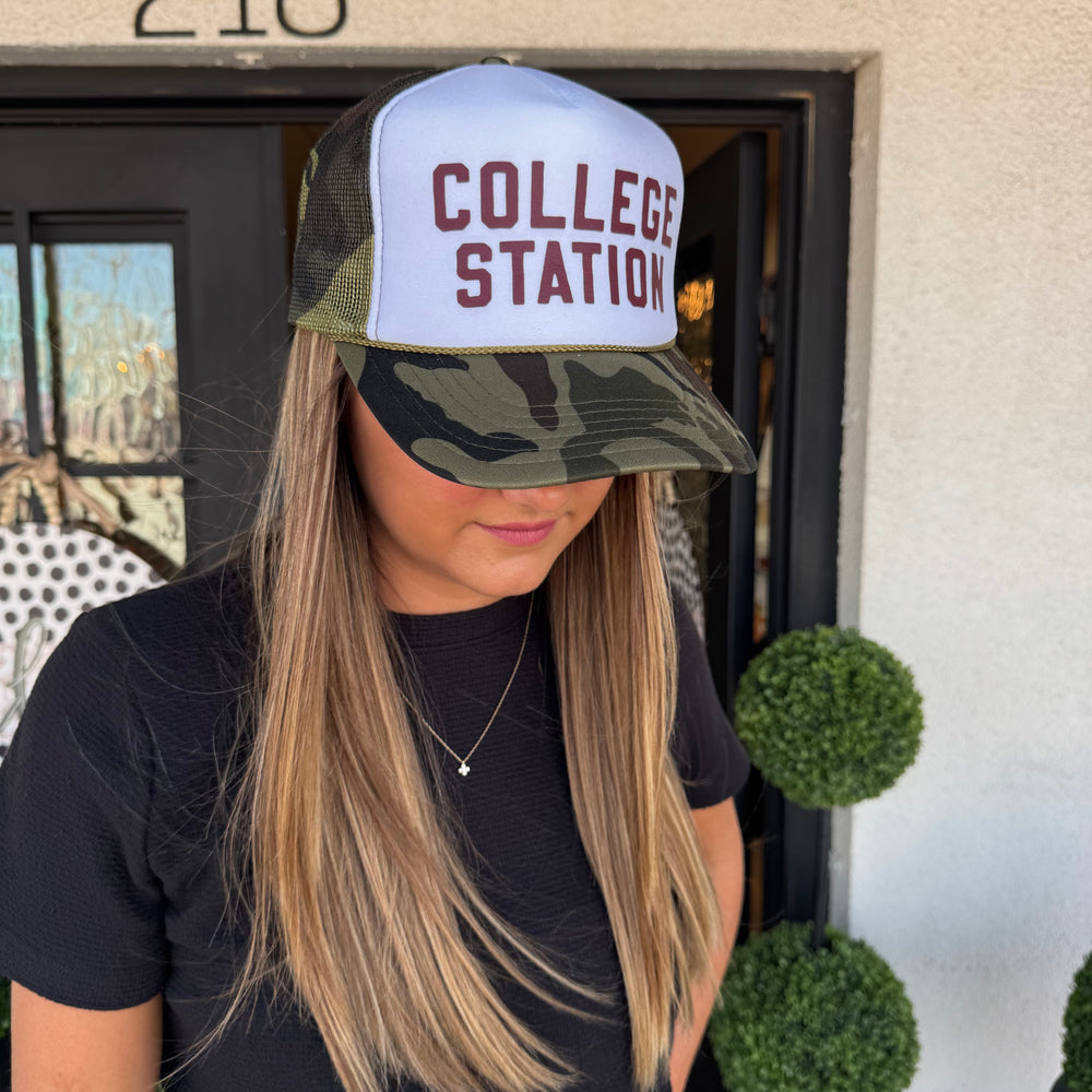 College Station Camo Trucker Hat