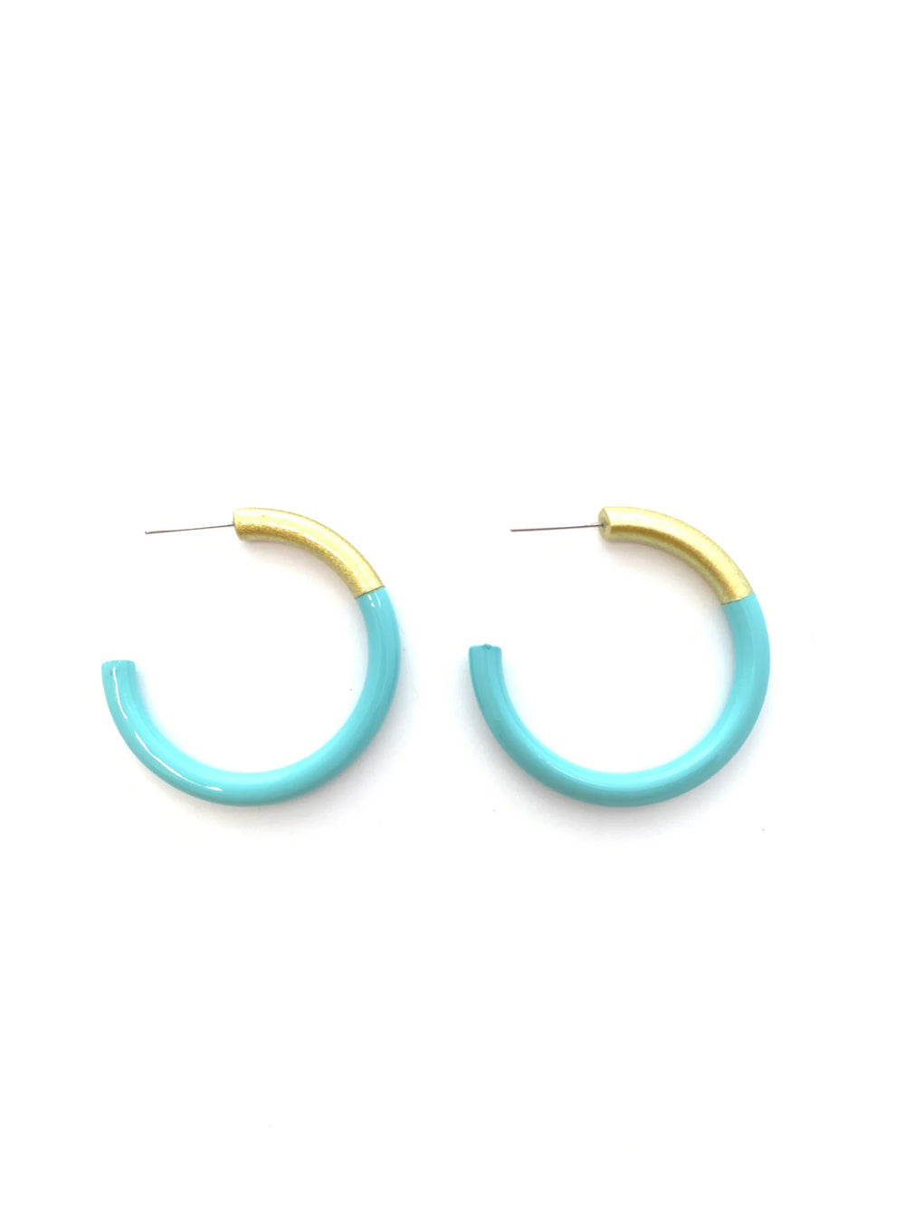 LIZ Hoops in Aqua