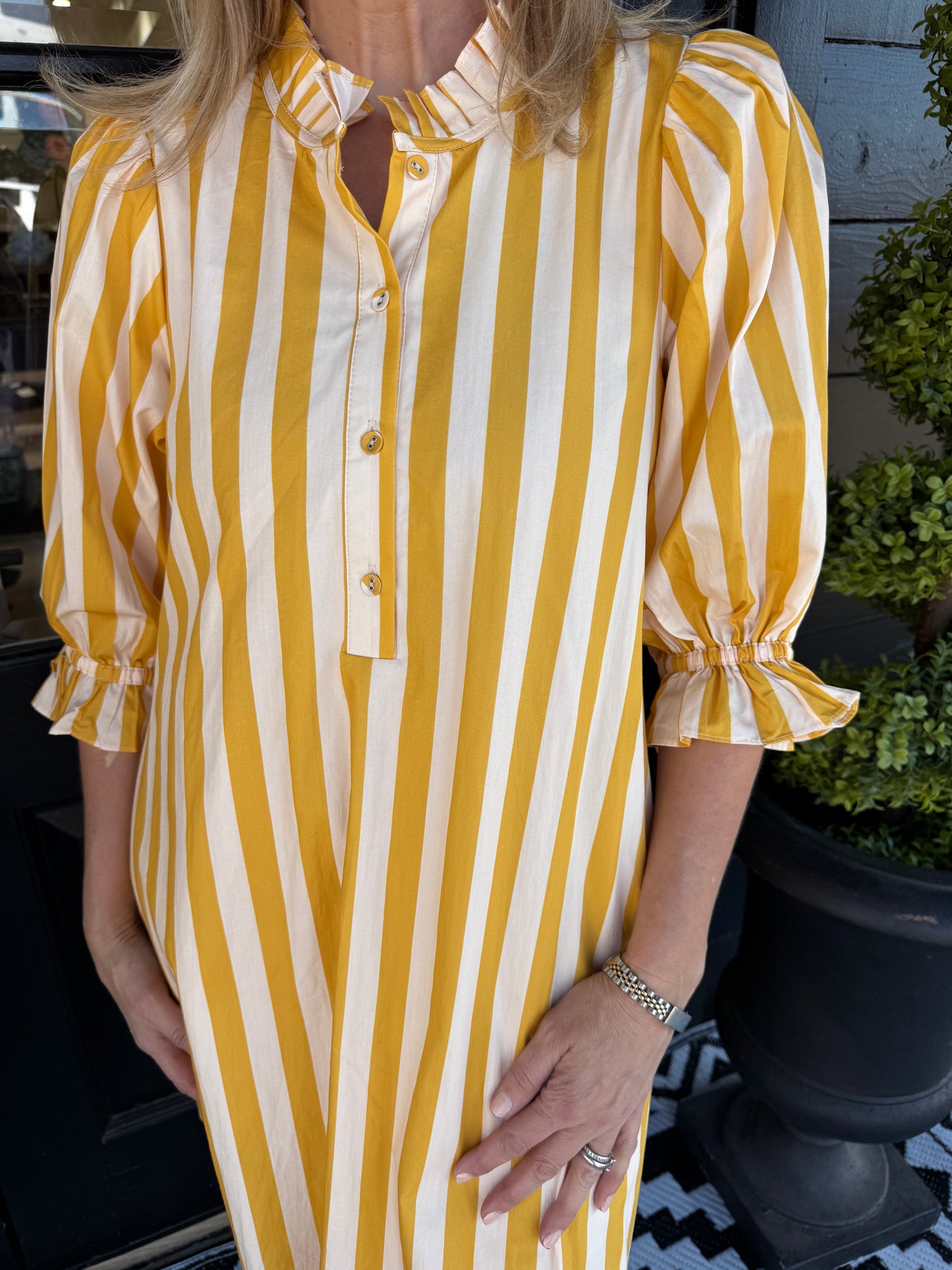 Dannie Dress - Gold Yellow