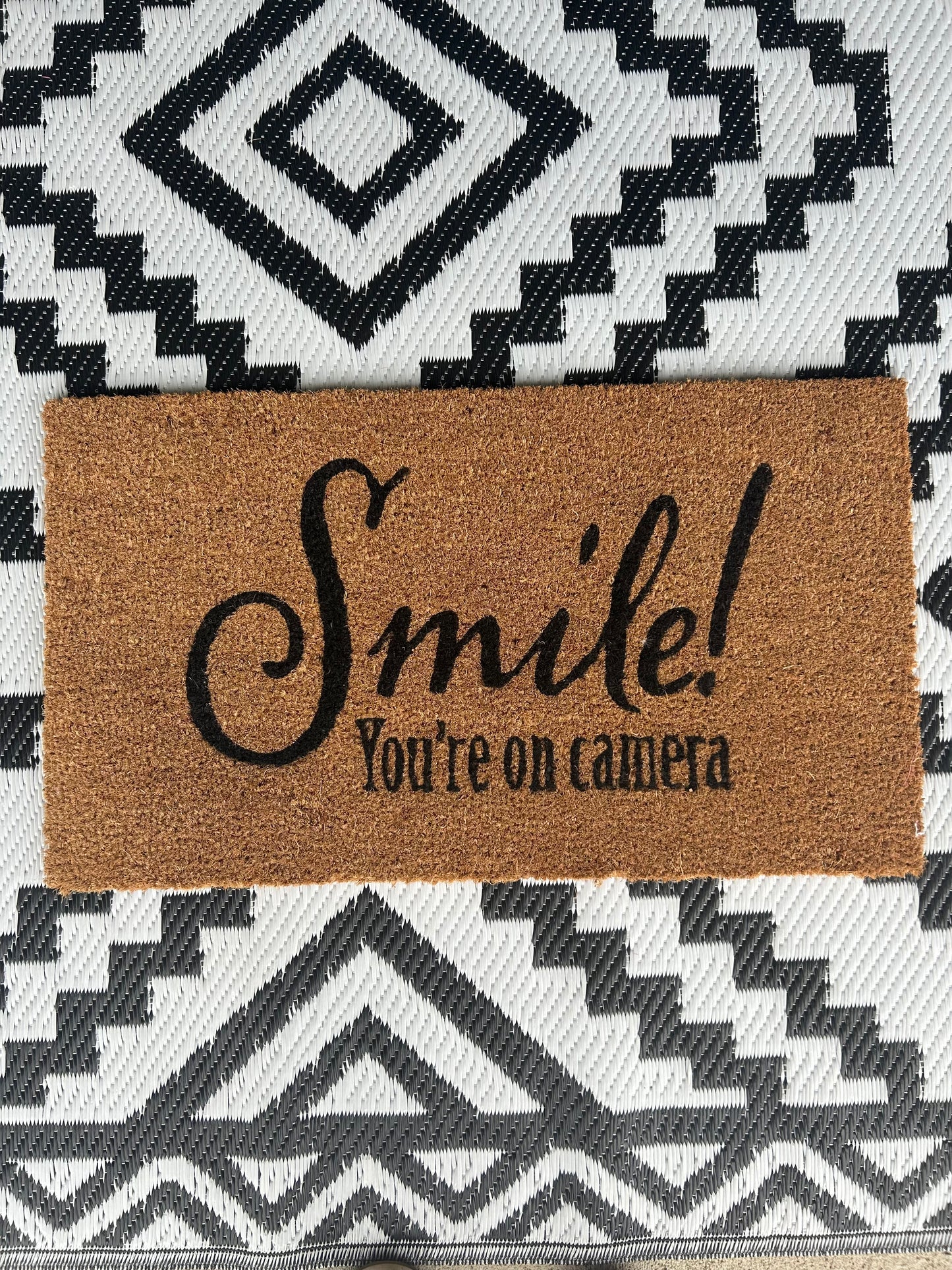 Smile! You’re on camera Rug