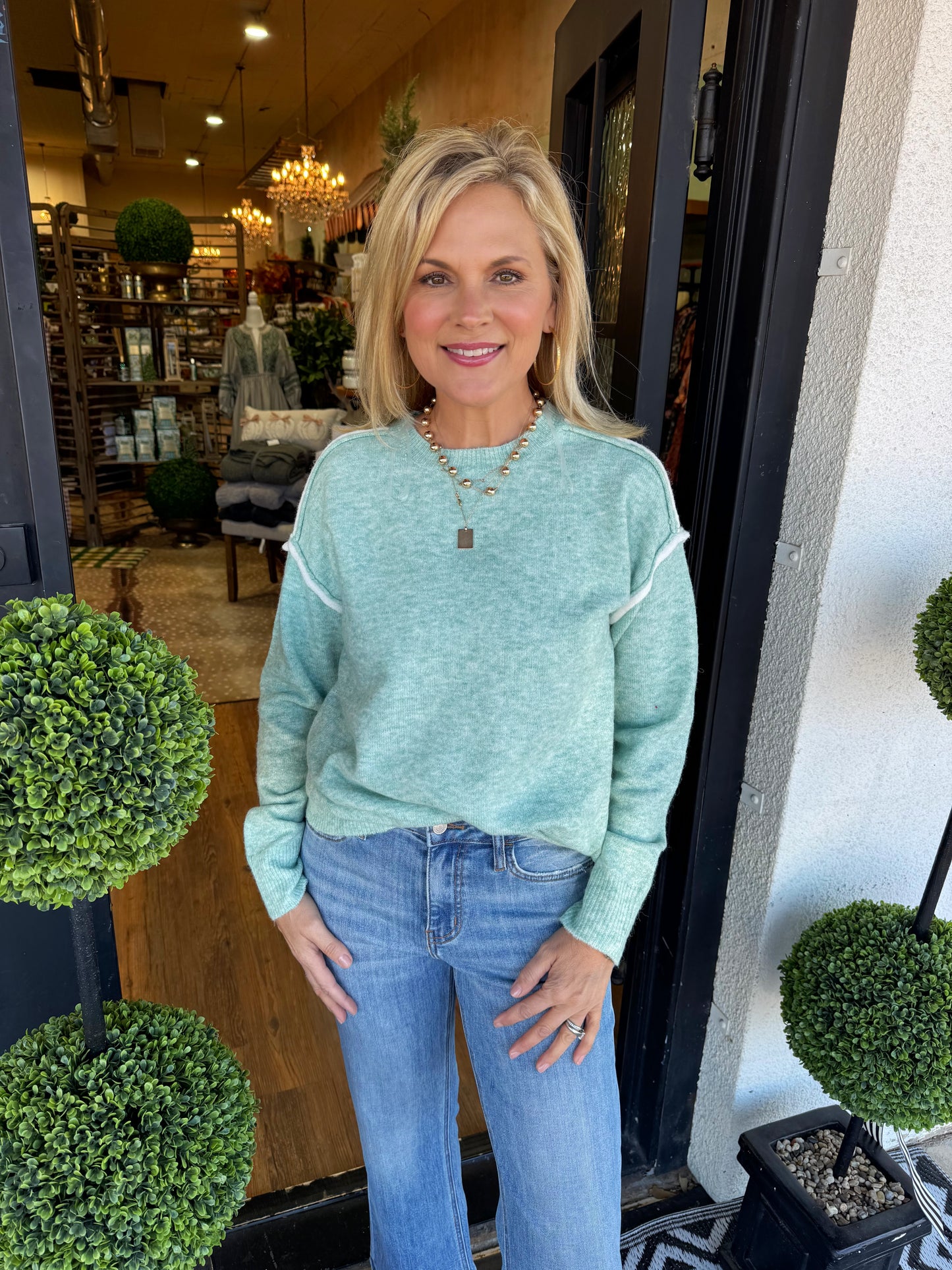 Hannah Sweater - Mint