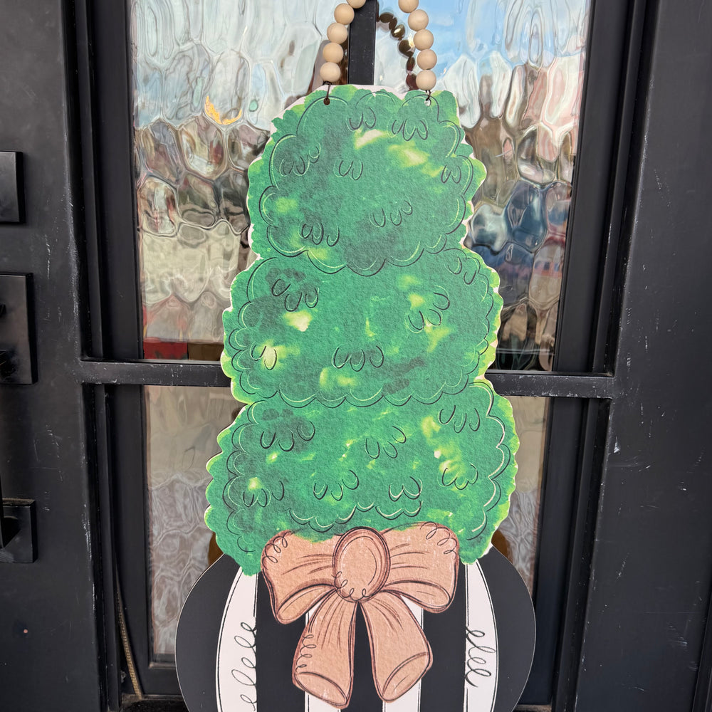 Mocha Bow Door Hanger