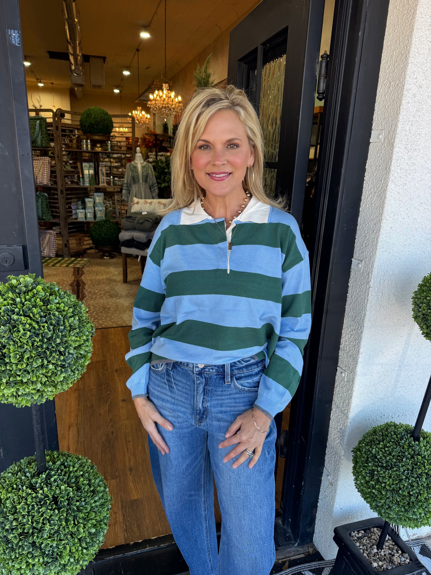 Ezra Top - Blue Green