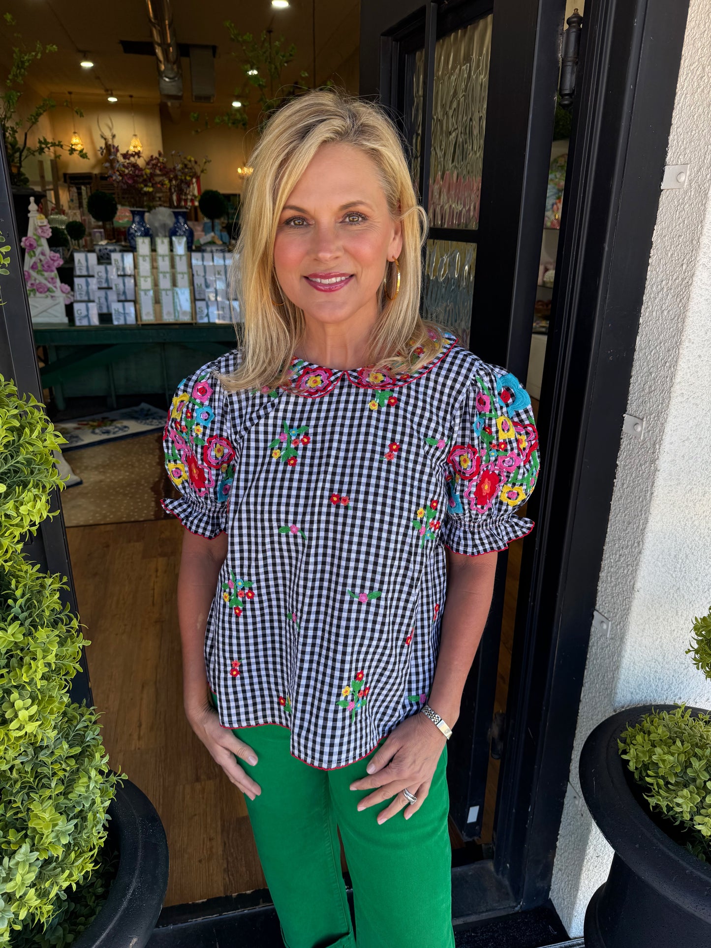Ivy Jane Gingham Garden Top