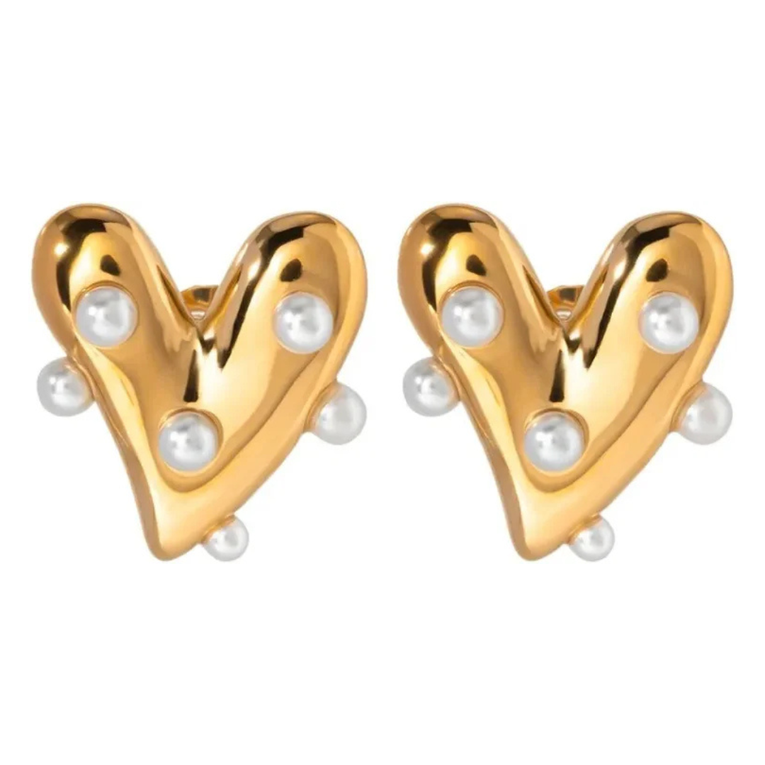 Harper Heart Studs