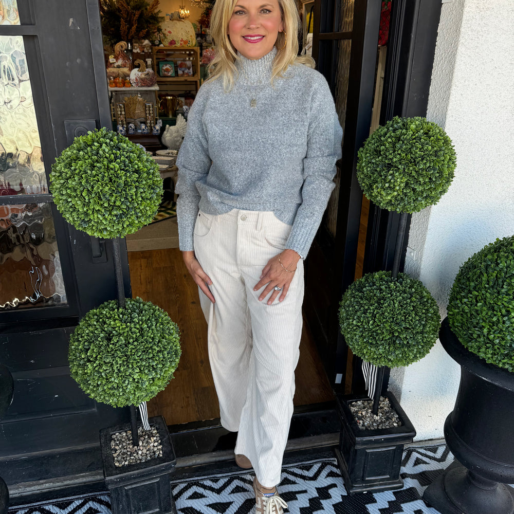 Charlotte Sweater-Heather Gray