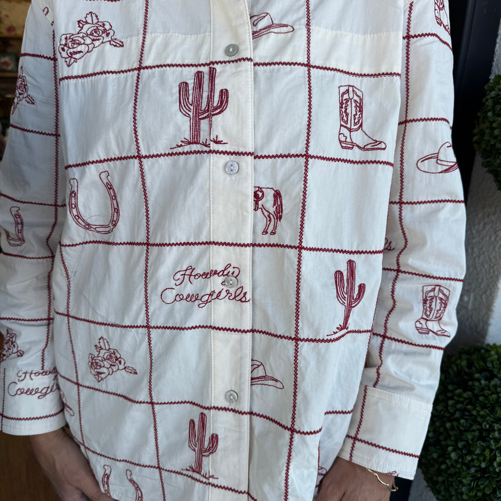 Rhonda Top - Cherrywood Cream
