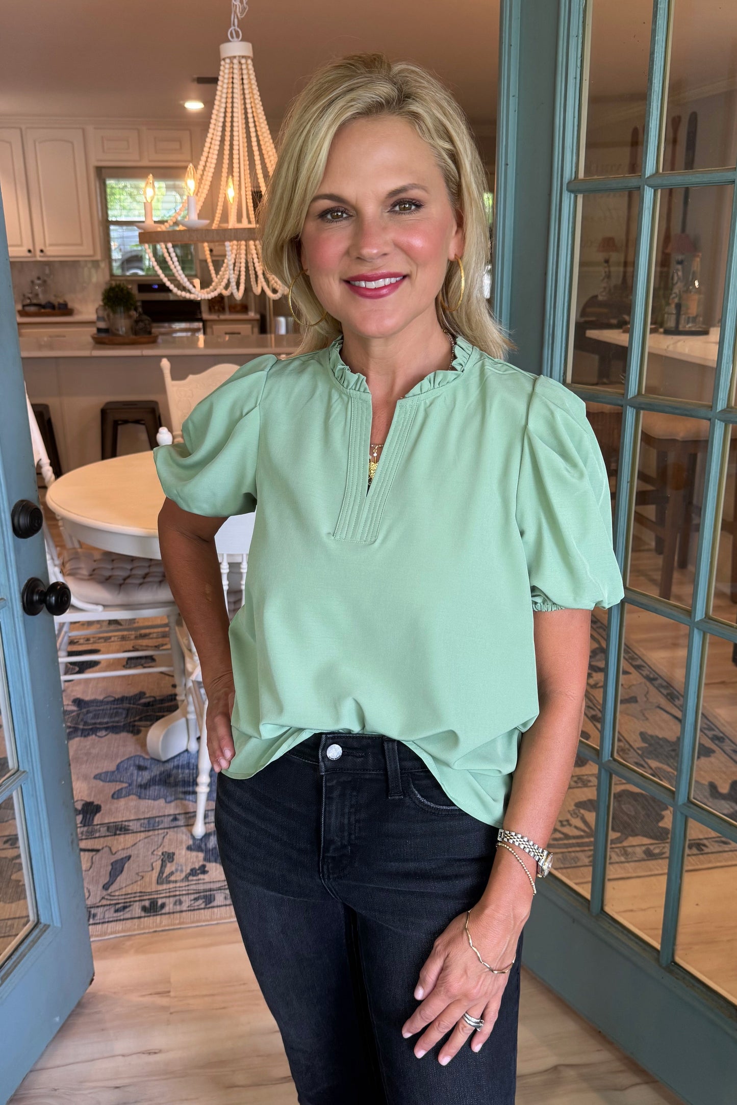 Lainey Top - Basil