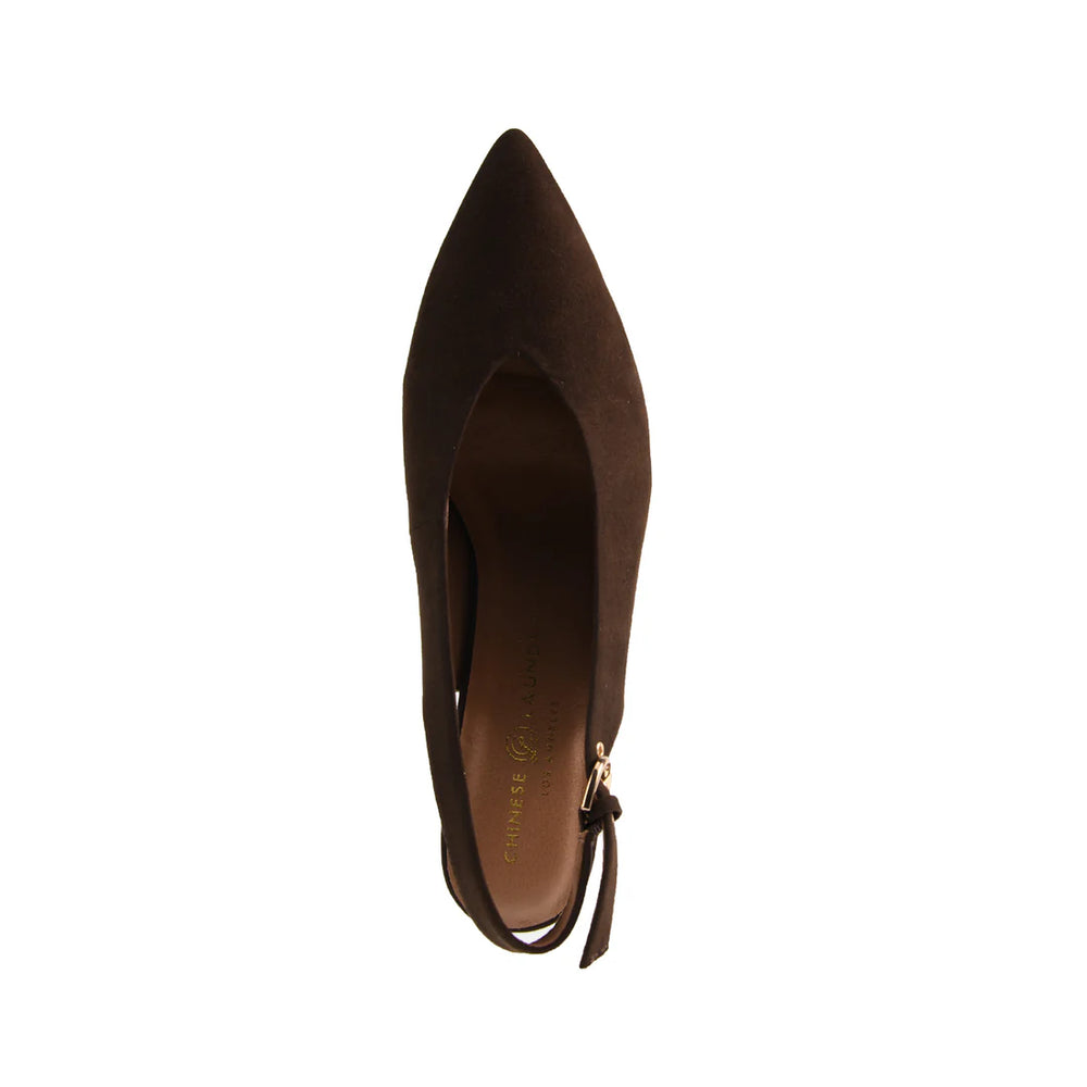 
                  
                    Menny Slingback Pump - Chocolate
                  
                