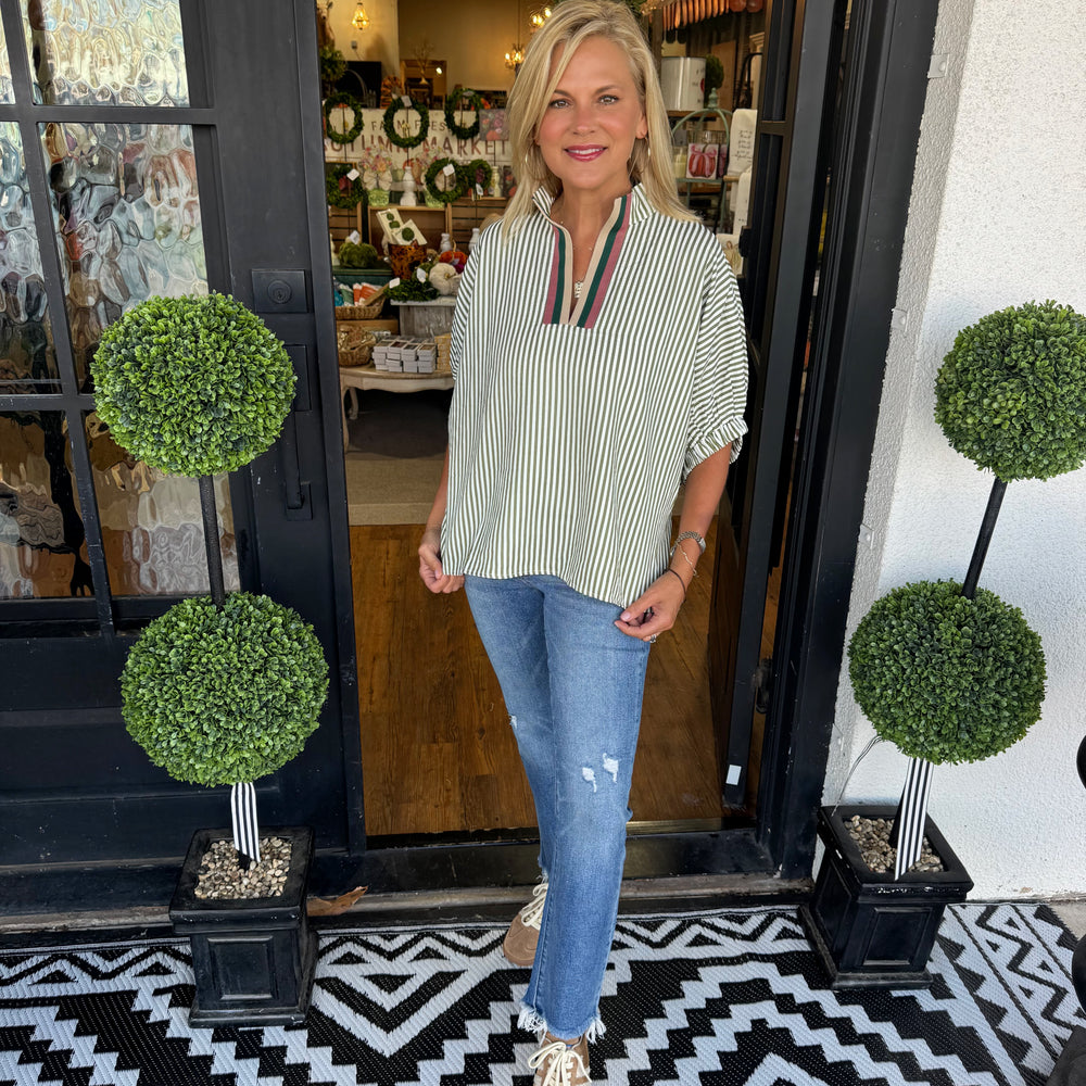 Birdie Top-Olive