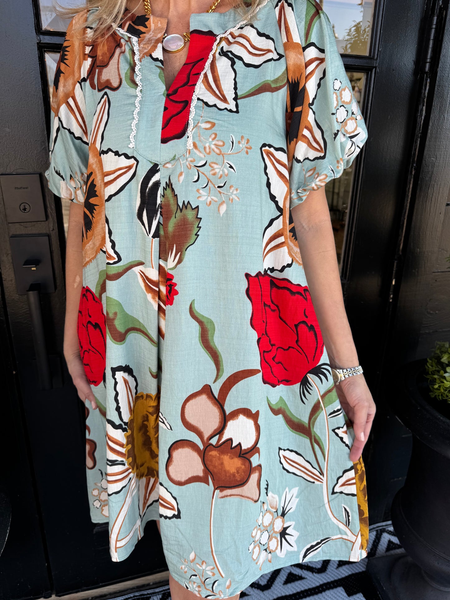 Belle Dress - Dusty Mint Mix