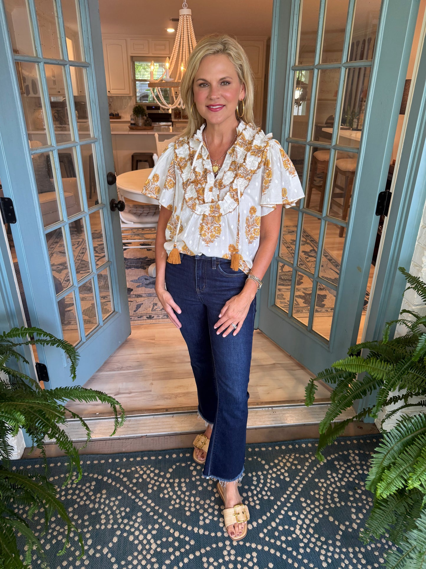 Ivy Jane Priscilla Ruffle Bib Top
