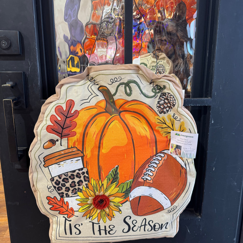 Tis the Season Fall Lighted Estate Door Hanger