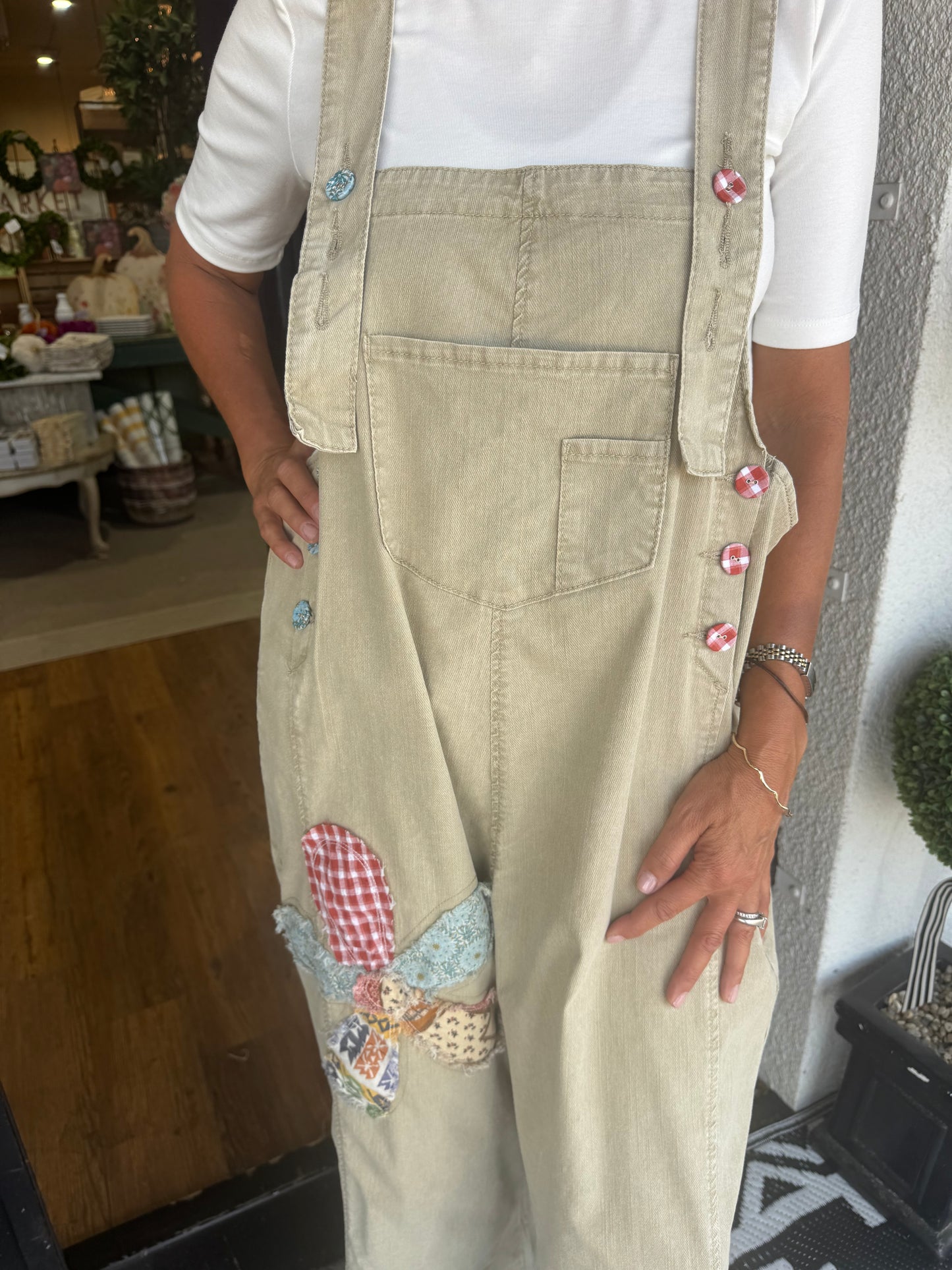 Hazel Overall-Khaki
