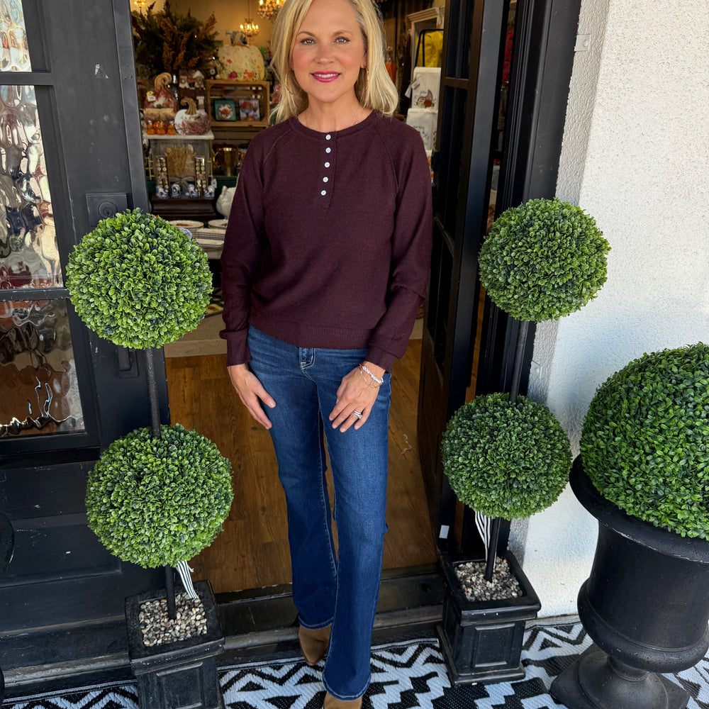 Margot Sweater - Burgundy