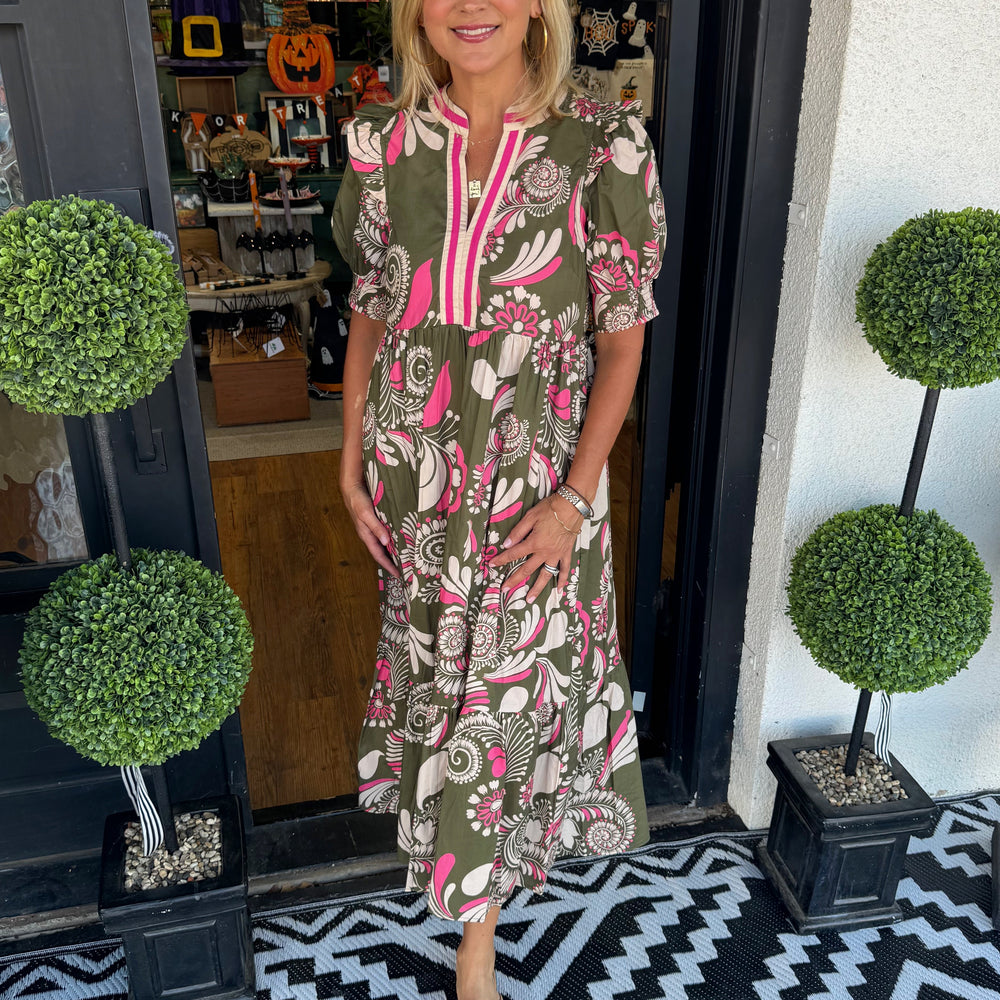 Sylvie Dress - Olive