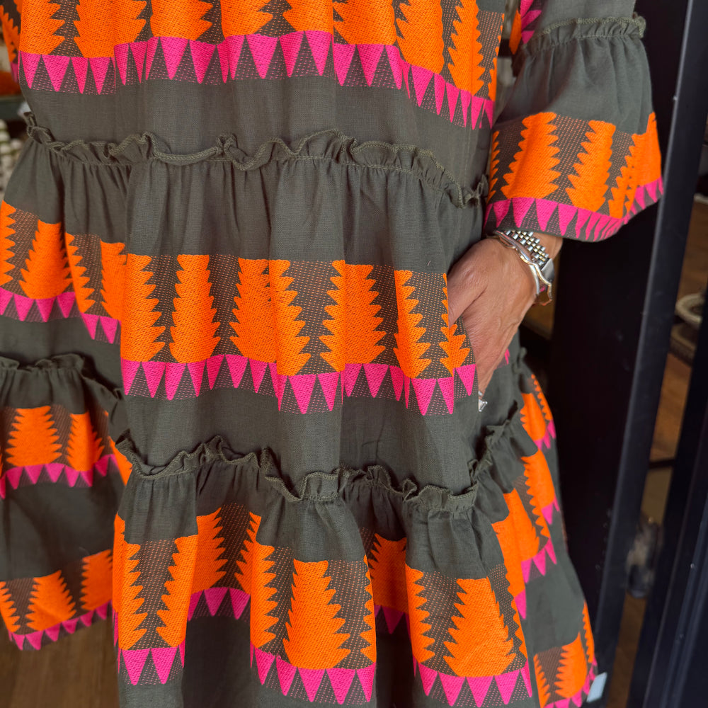 
                  
                    Uncle Frank Jacquard Tiered Dress
                  
                