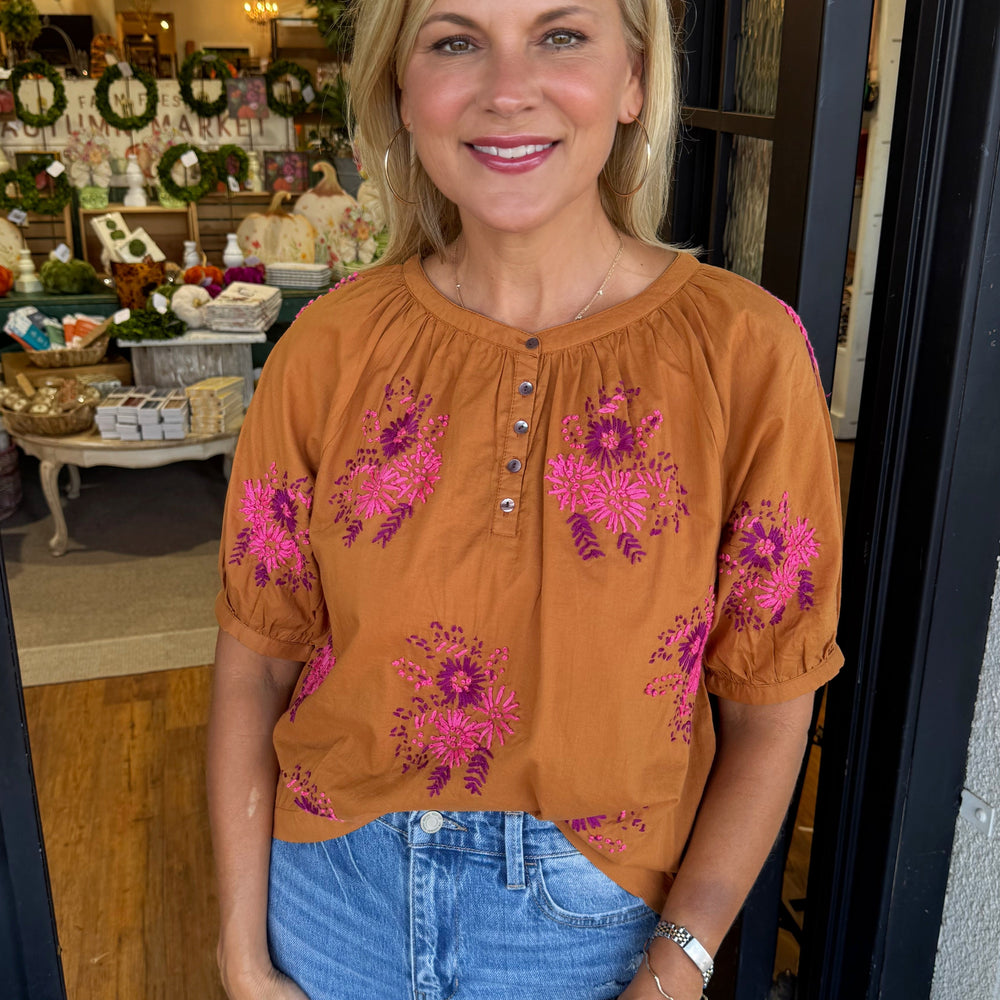 Sister Mary Nita Top - Copper