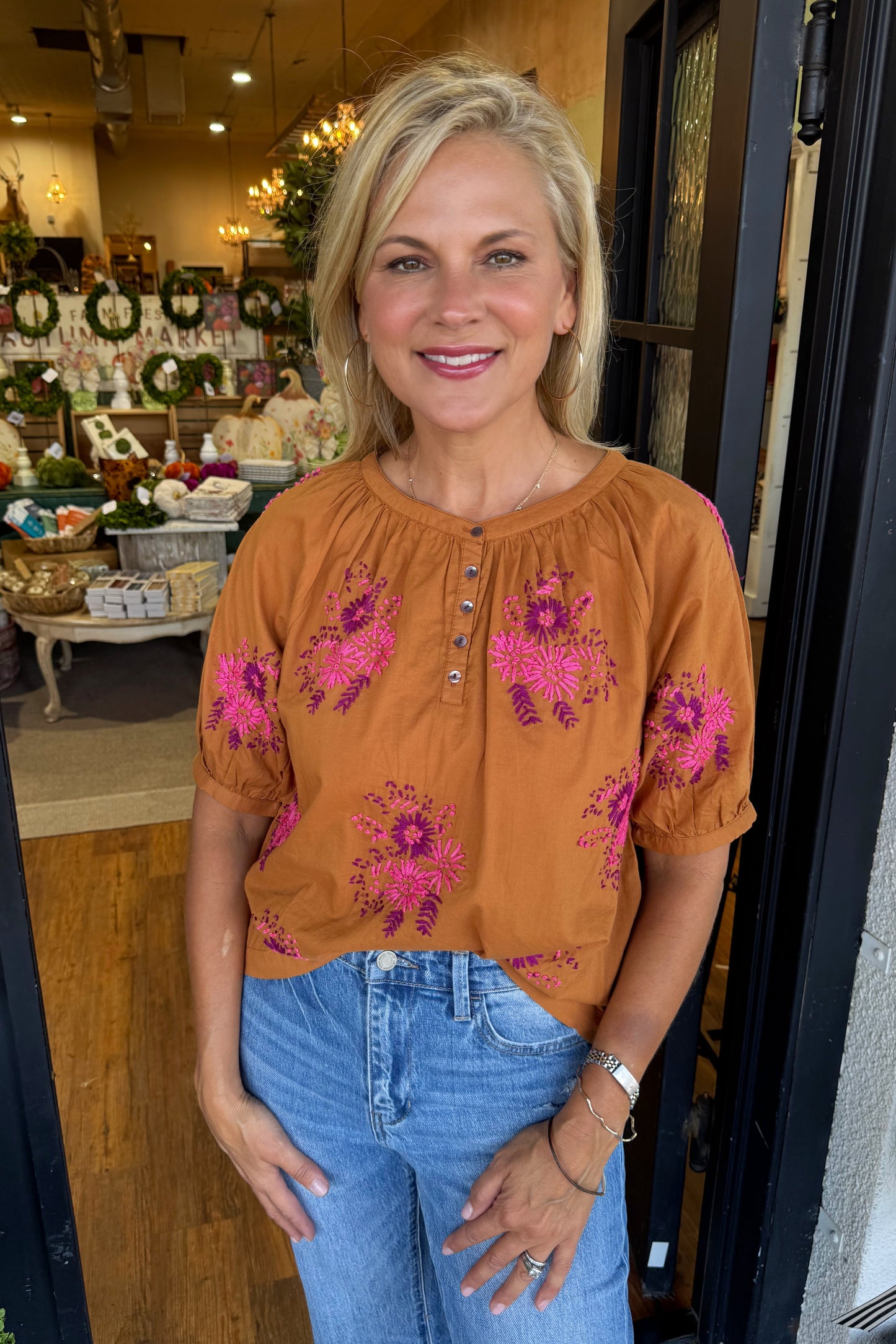 Sister Mary Nita Top - Copper