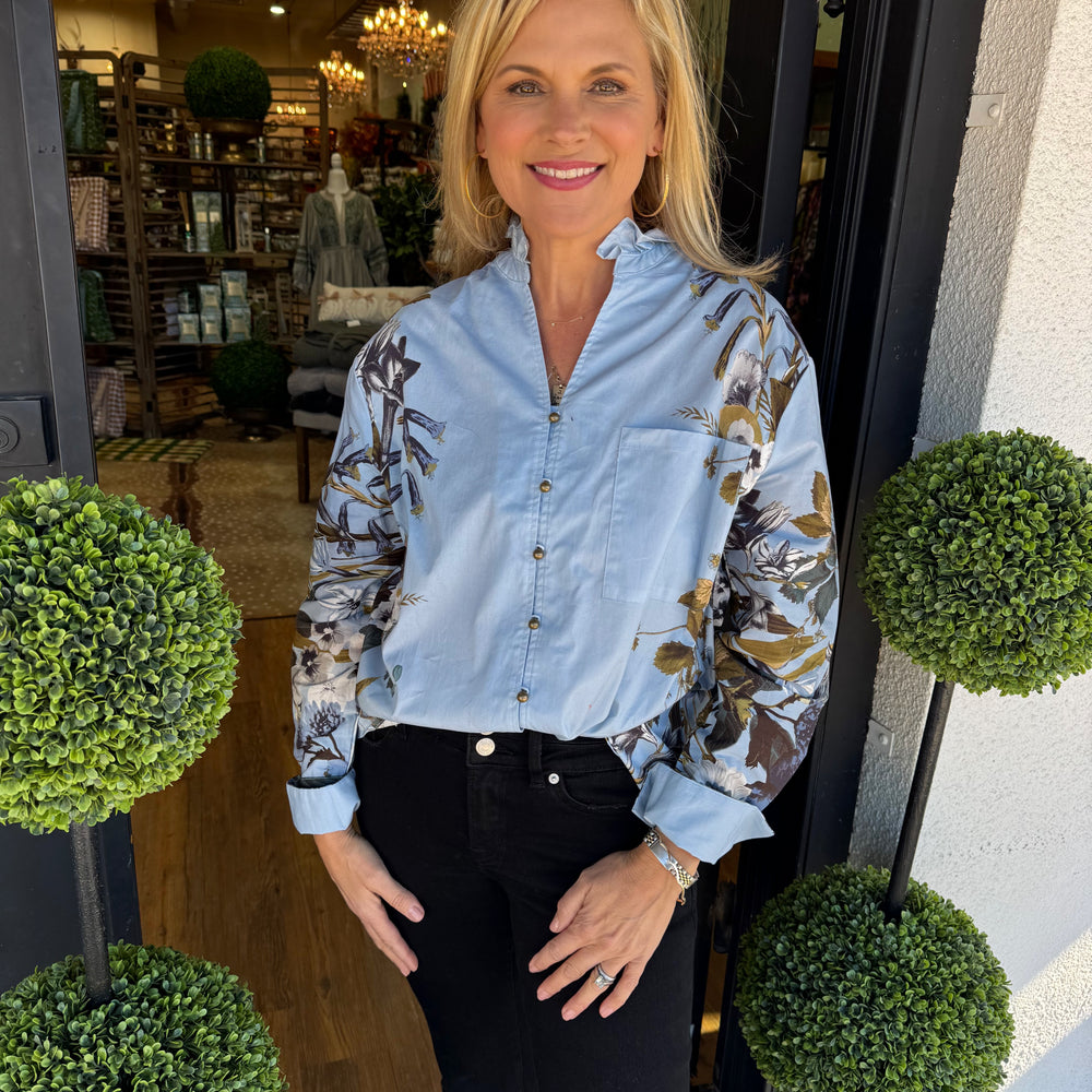 Riley Top - Chambray