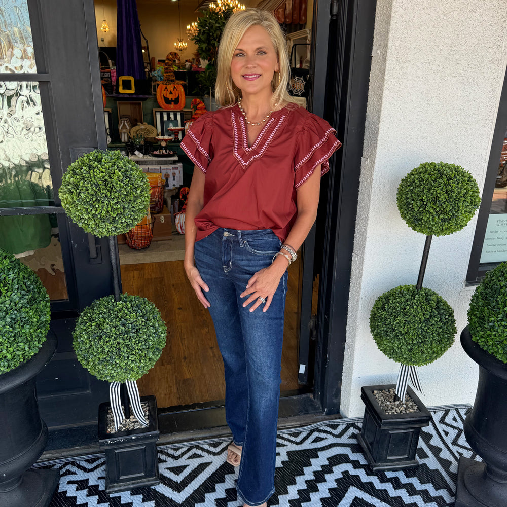 Eloise Top - Brick