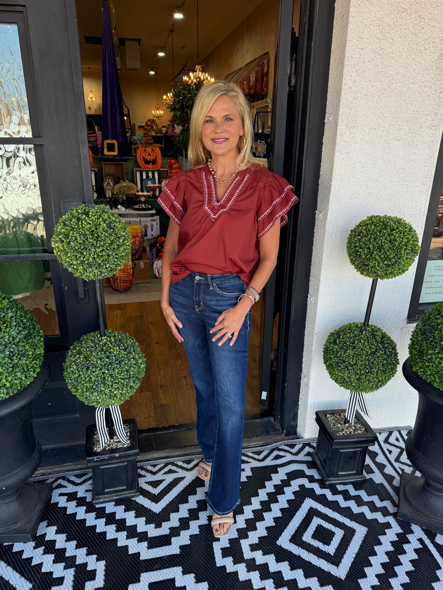 Eloise Top - Brick