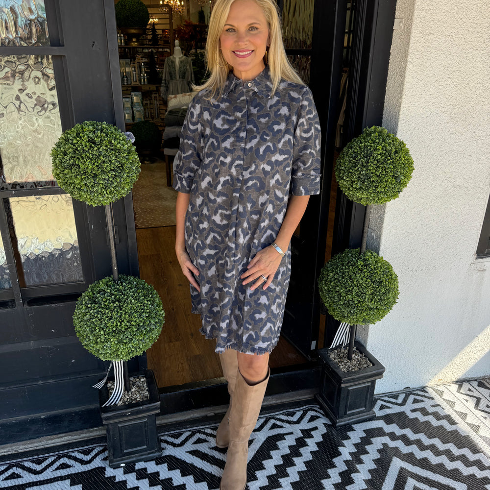 Dizzy Lizzie Chatham Camo Print Dress