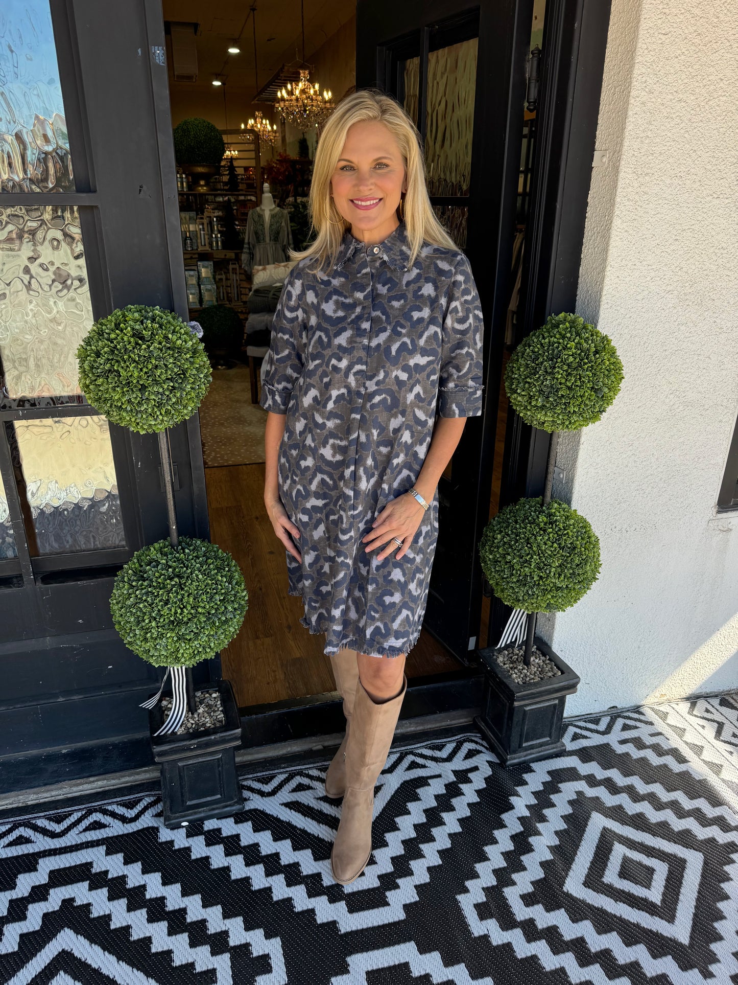 Dizzy Lizzie Chatham Camo Print Dress