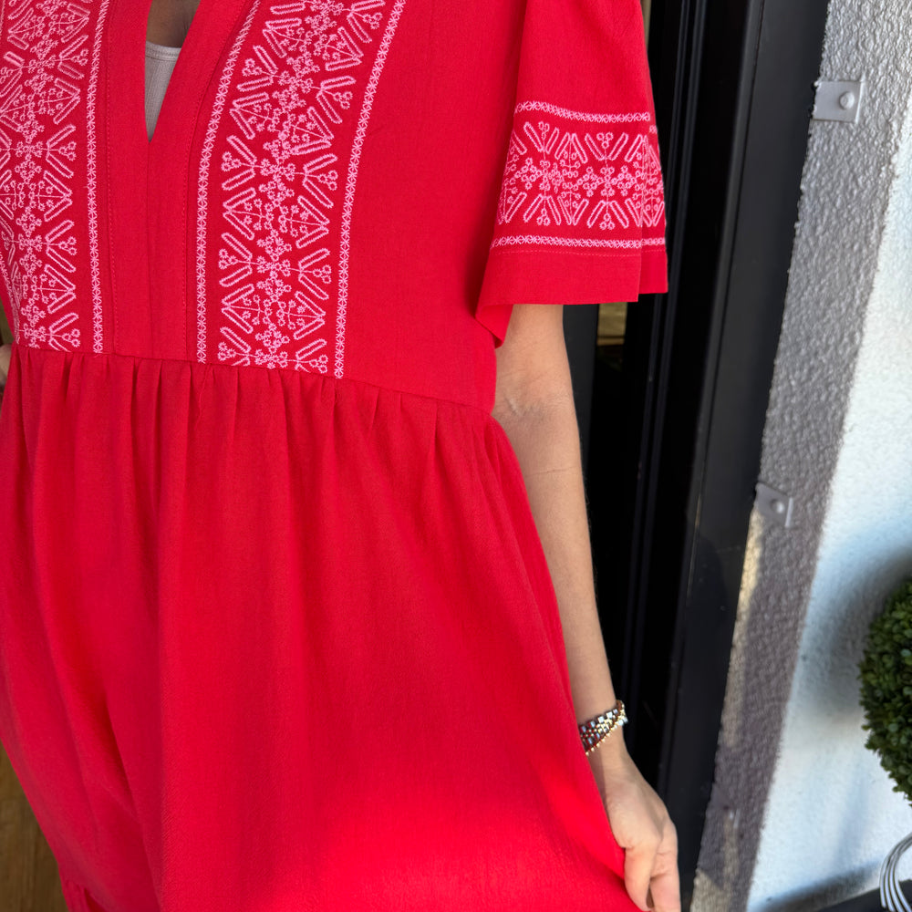 Percy Dress-Red