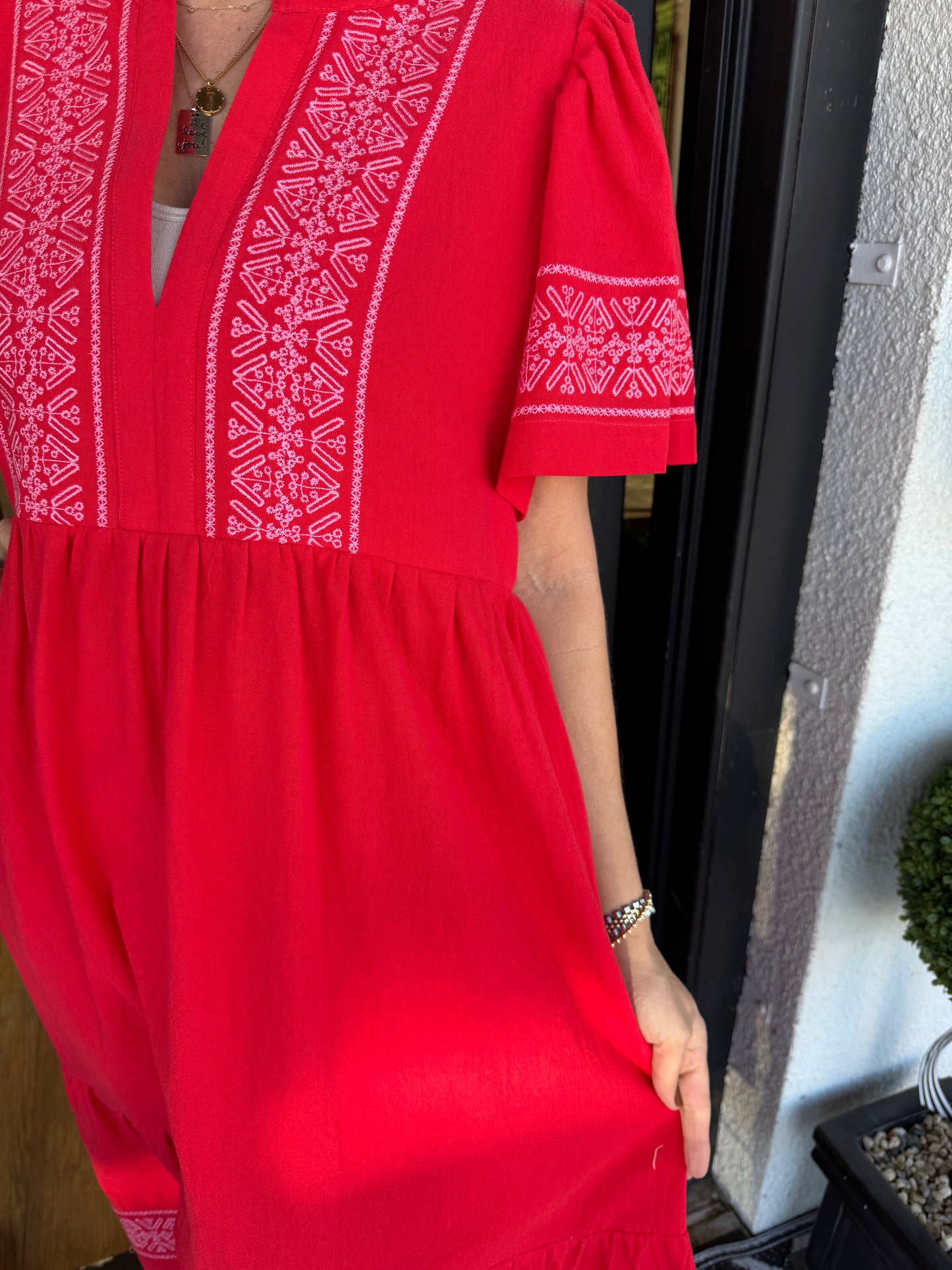 Percy Dress-Red