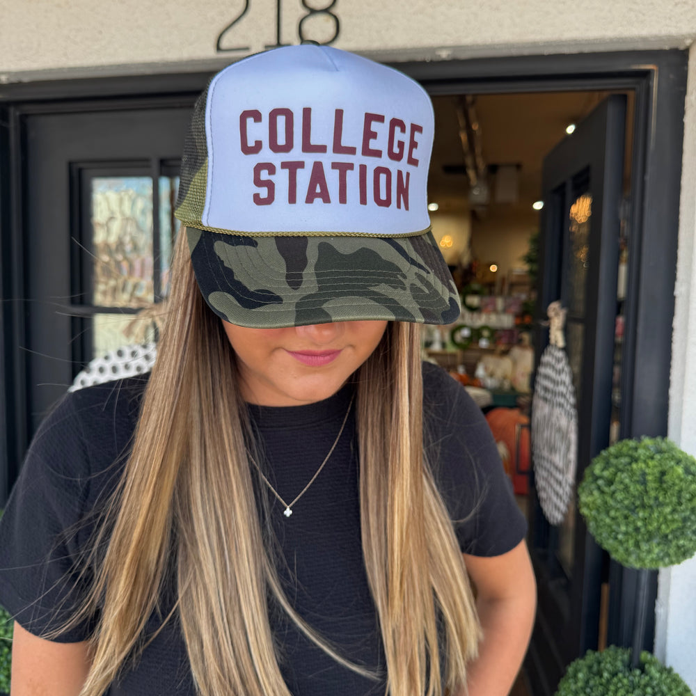 College Station Camo Trucker Hat