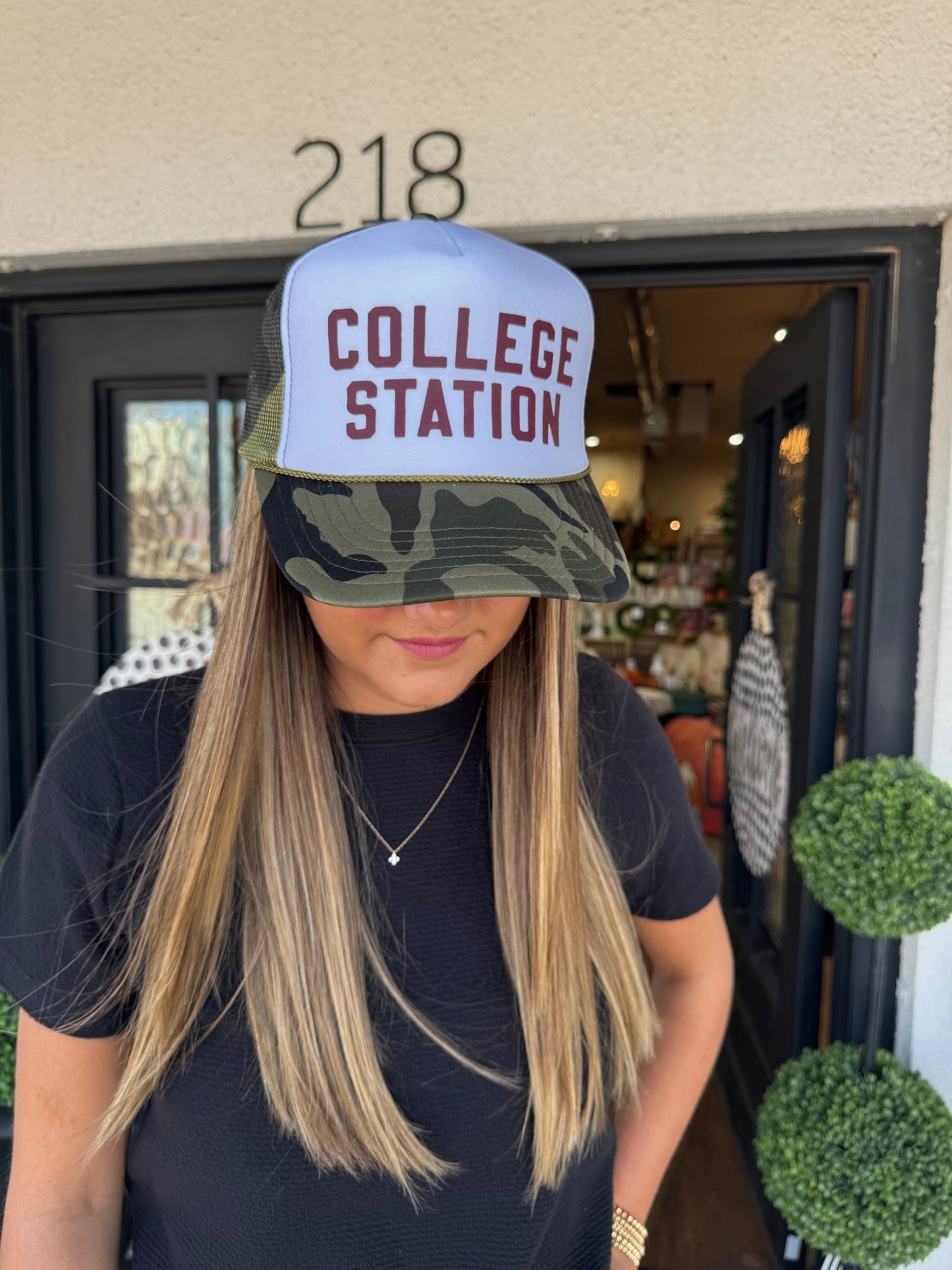 College Station Camo Trucker Hat