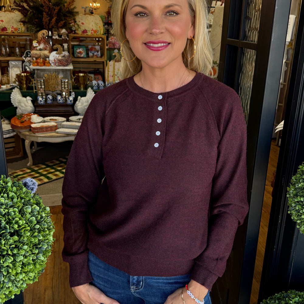 Margot Sweater - Burgundy