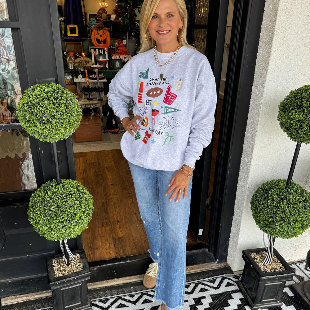 Run the Dang Ball Sweatshirt - Ash