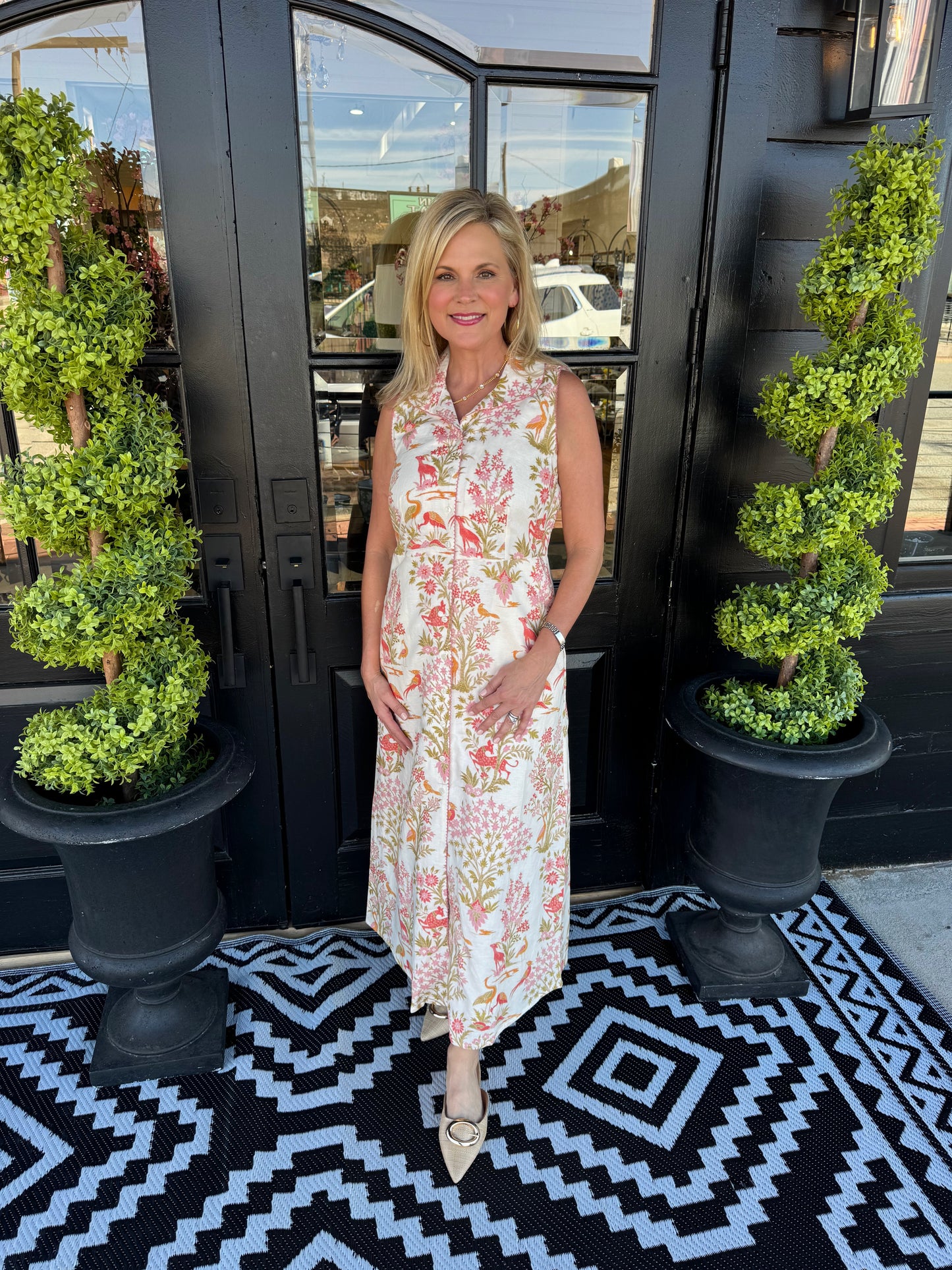 Dress Castillo Toile Cream